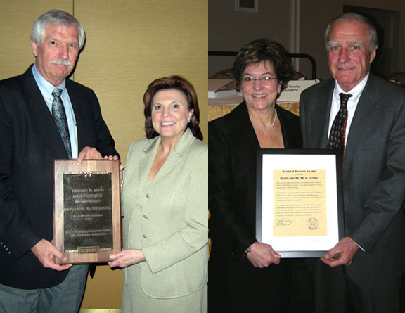 Witczak, McCarthy honored at TRB annual meeting