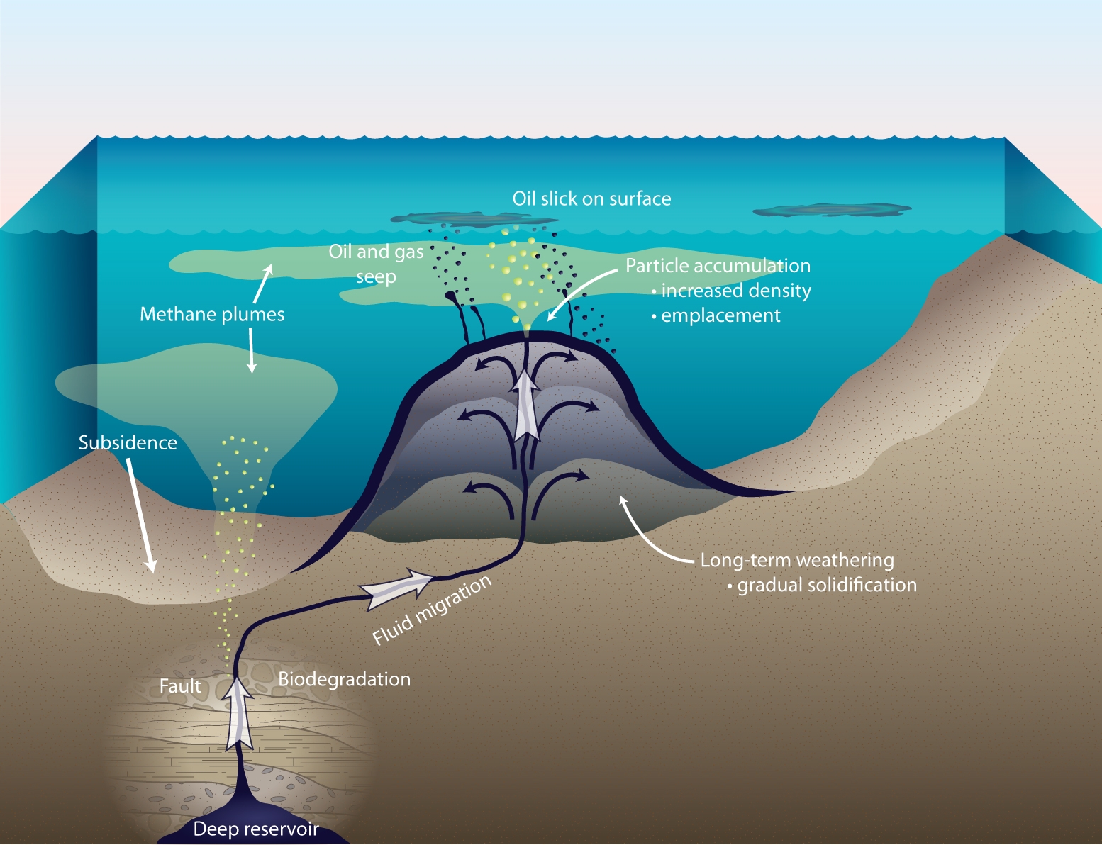 Scientists discover underwater asphalt volcanoes