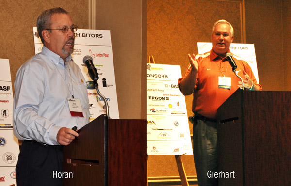 Asphalt Institute Regional Engineers Bob Horan, P.E. and Danny Gierhart, P.E. spoke this week at the Southeastern Asphalt User Producer Group (SEAUPG) Annual meeting in Hilton Head, South Carolina.  Horan discussed "Intelligent Compaction for HMA" and Gierhart moderated a session entitled "Long Term Performance Design."  There were over 220 registered attendees for the conference.  More Info...