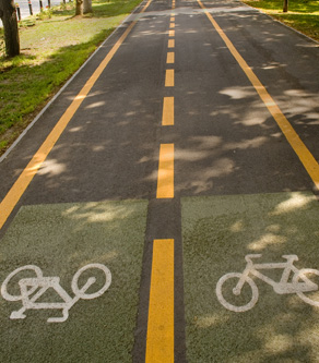 Asphalt sidewalks — yesterday and today